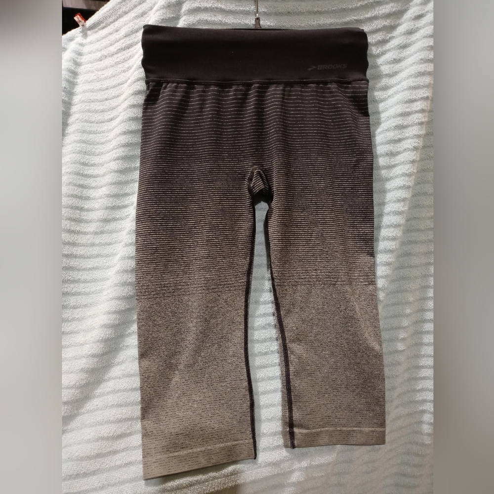 Brooks Black and Gray Leggings